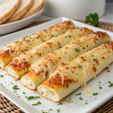 Cheesy Breadsticks Made from Pizza Dough
