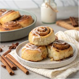 No-Yeast Cinnamon Roll Biscuits