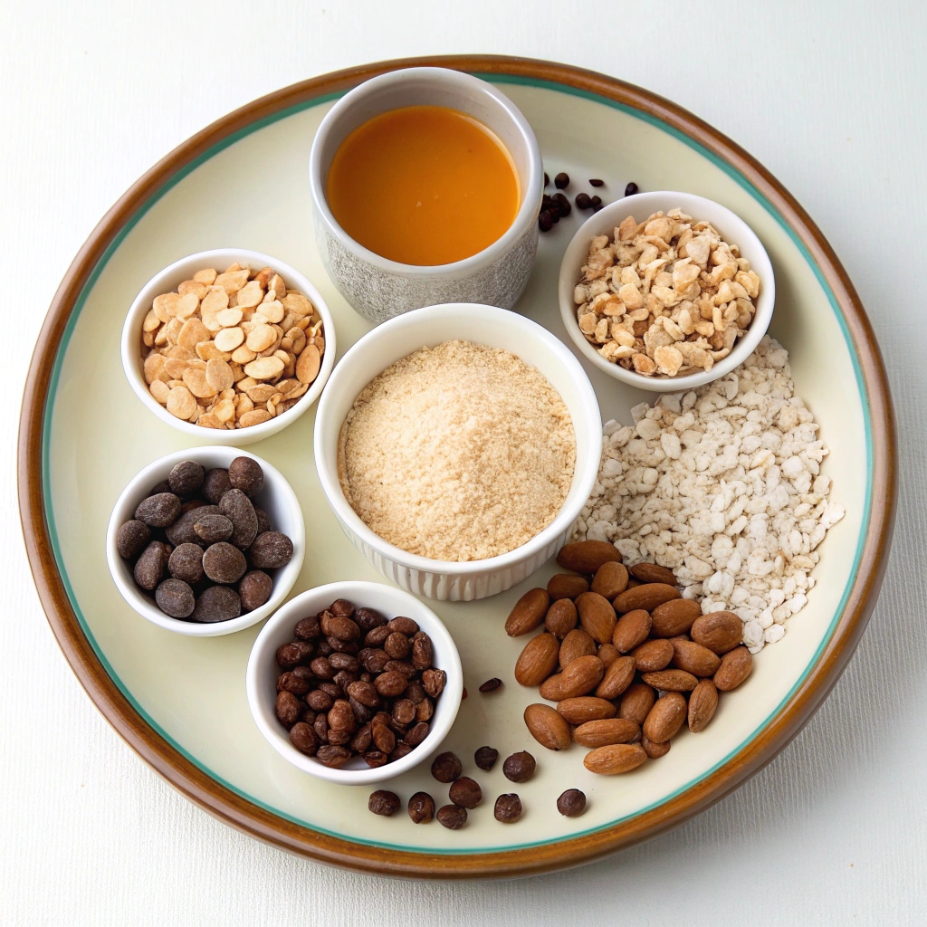No-Bake Chocolate Fudge Oat Bars Ingredients