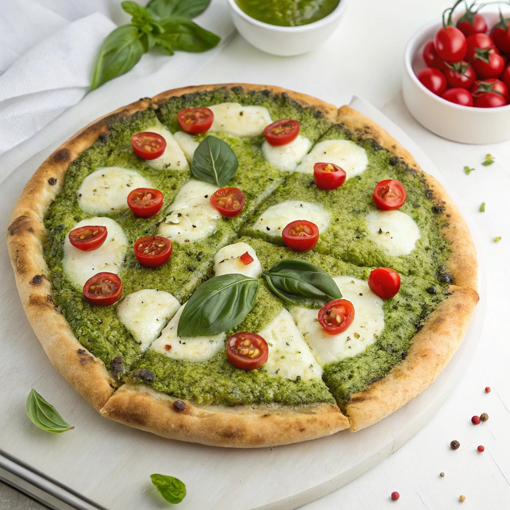 Pesto Pizza (Easy Recipe)