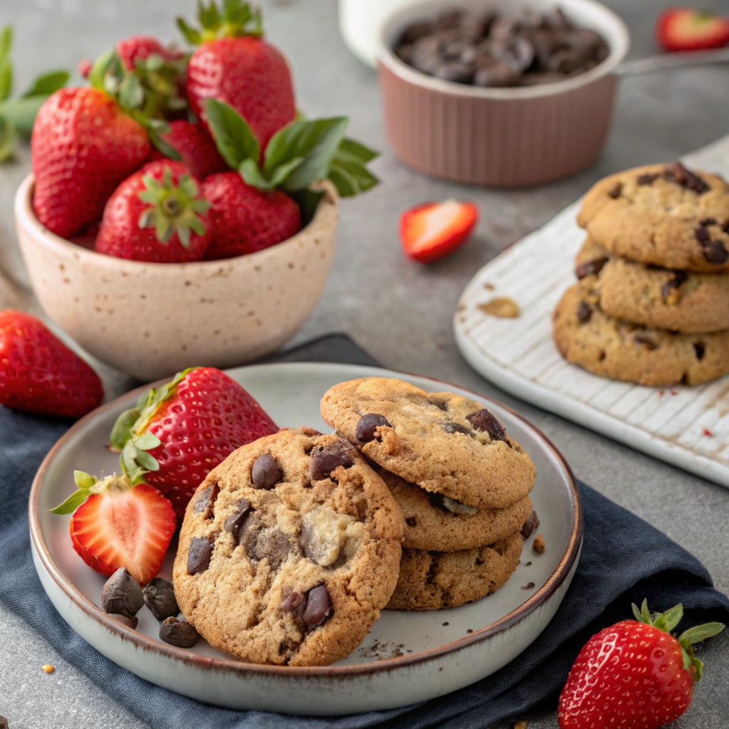 Strawberry Chocolate Chip Cookies