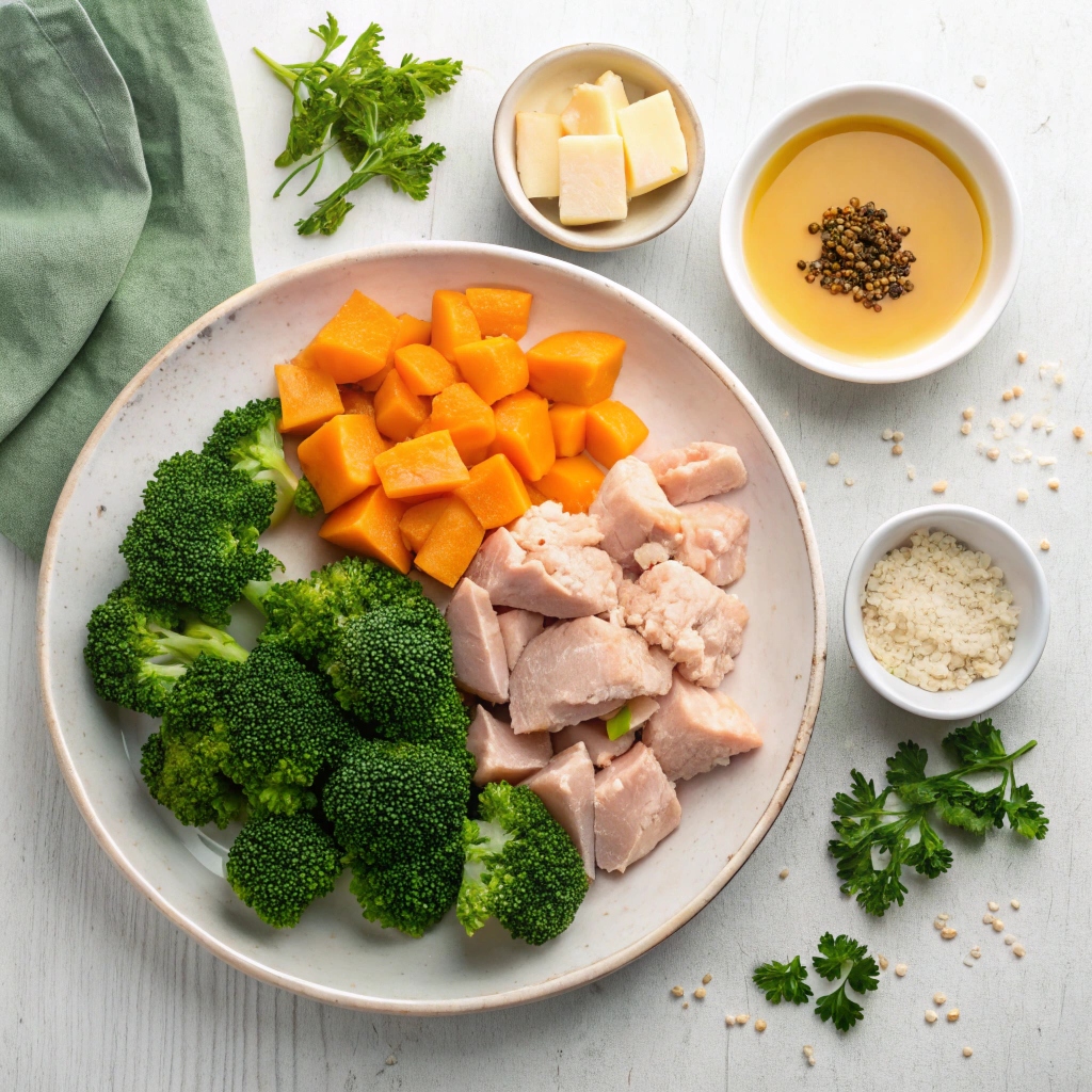 Creamy Garlic Chicken & Vegetables  Ingredients