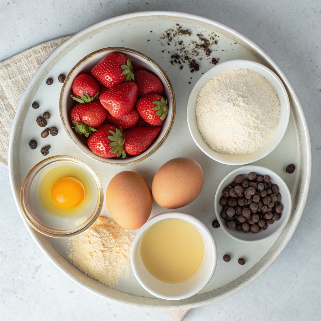 Strawberry Chocolate Chip Cookies Ingredients
