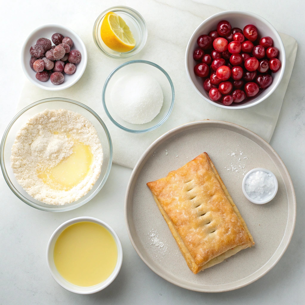 Simple Cherry Pastry Pies Ingredients