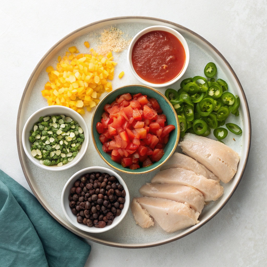 My Favorite Slow Cooker Chicken Chili Ingredients