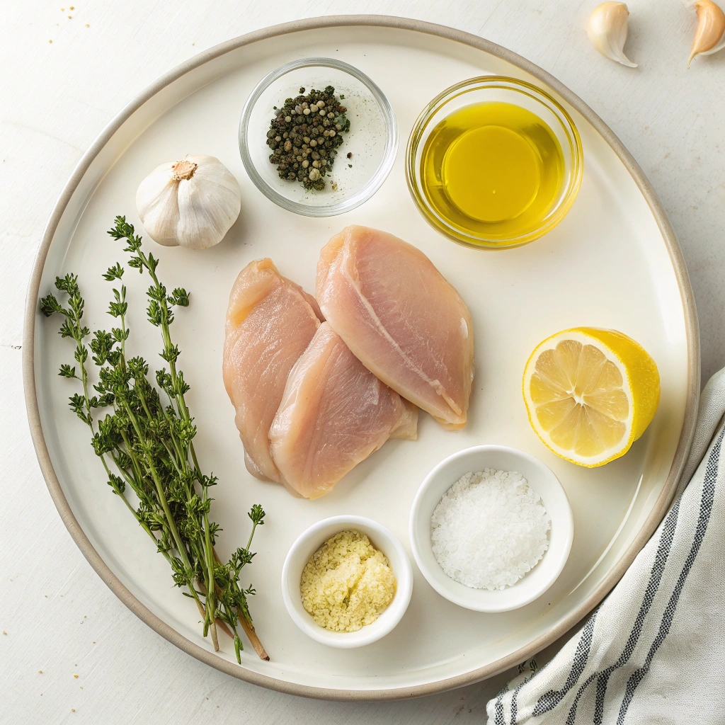 Creamy Lemon Thyme Chicken Ingredients