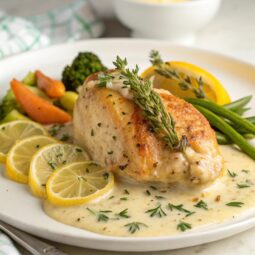 Creamy Lemon Thyme Chicken Recipe