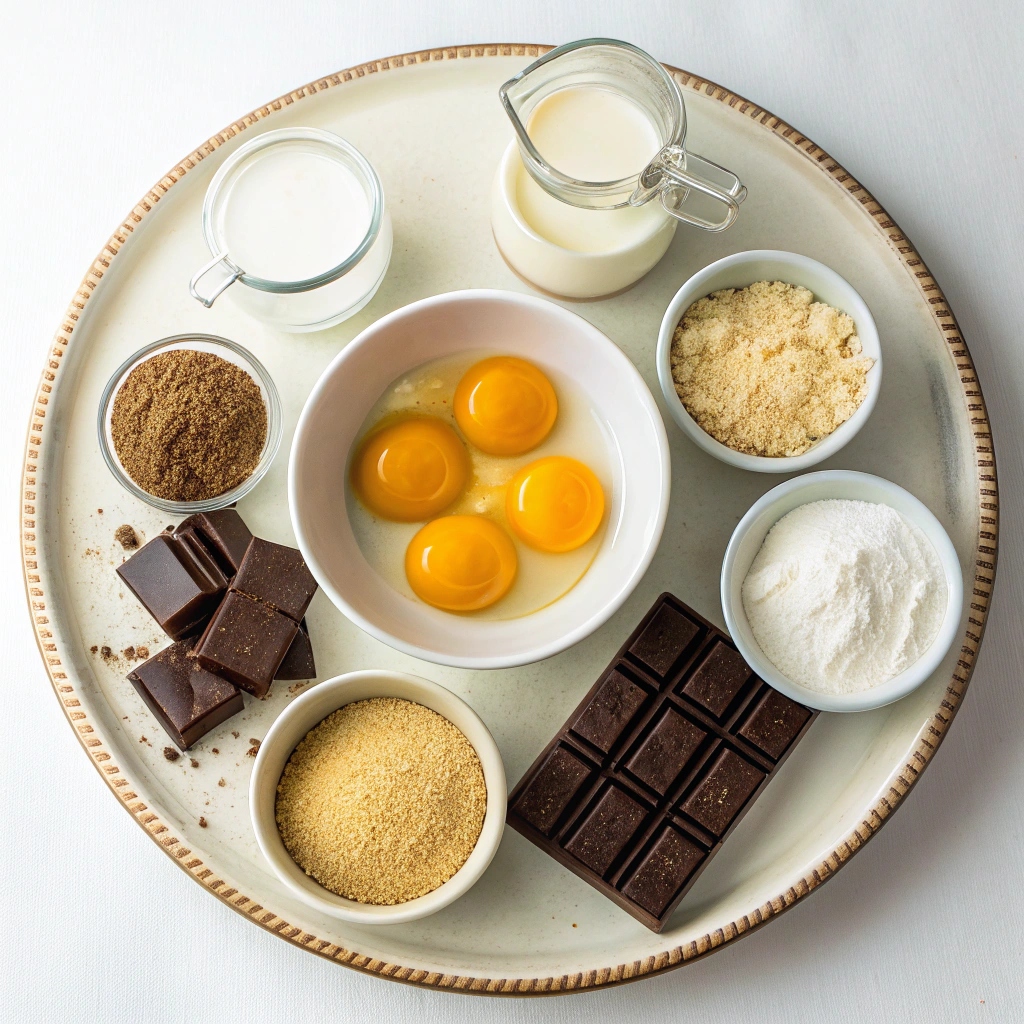 S’mores Chocolate Mousse Ingredients