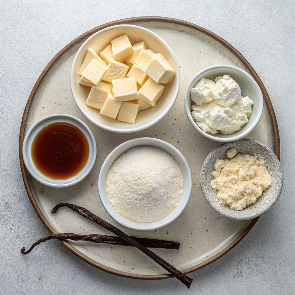 Not-So-Sweet Whipped Frosting Ingredients