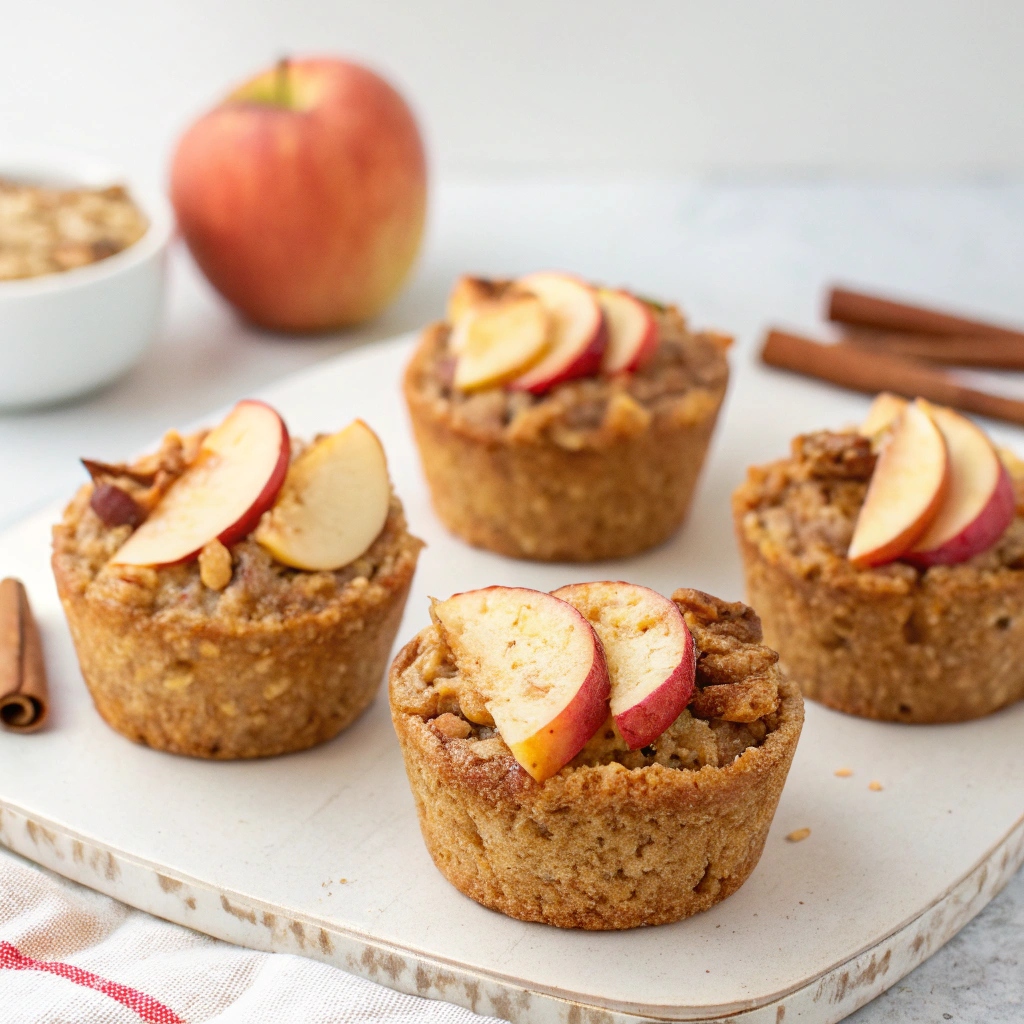 Apple Cinnamon Baked Oatmeal Cups