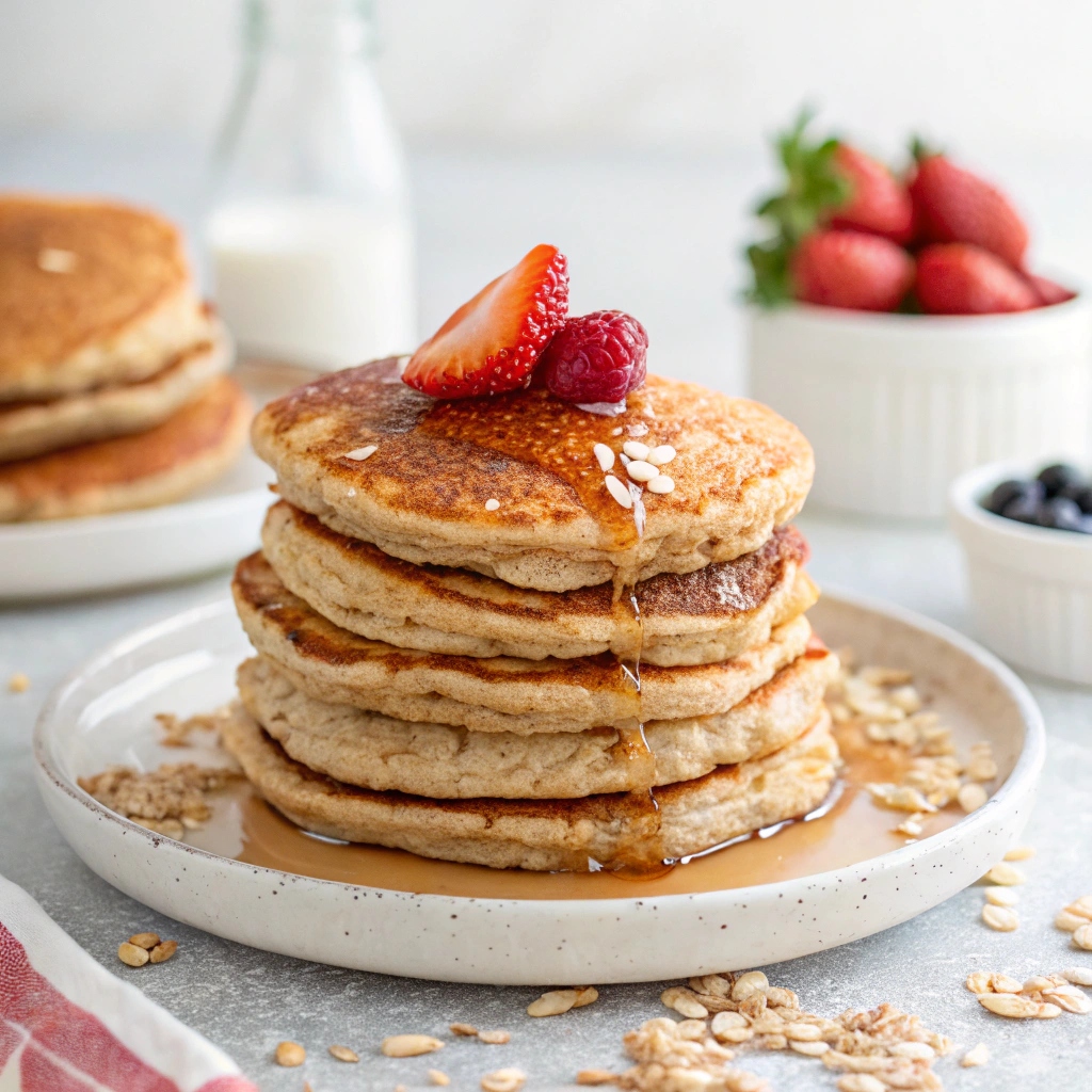Whole Wheat Oatmeal Pancakes