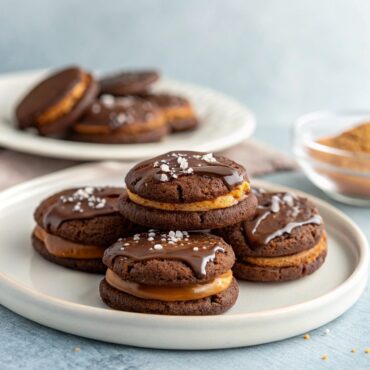 Salted Caramel Dark Chocolate Cookies