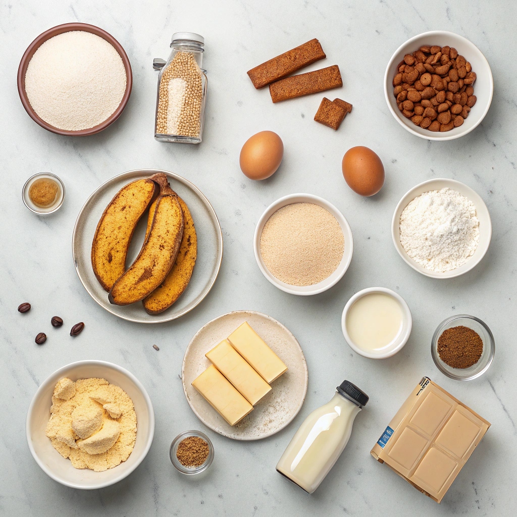 Caramelized Banana Pudding (With Cinnamon Whipped Cream) Ingredients