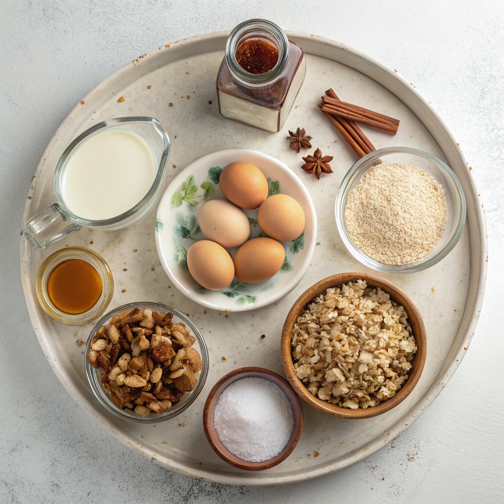 Apple Cinnamon Baked Oatmeal Cups Ingredients
