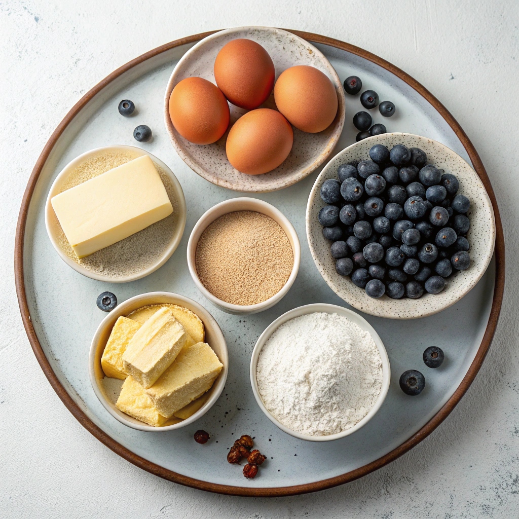 Sparkling Jumbo Blueberry Muffins Ingredients