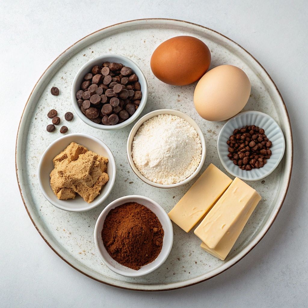 Salted Caramel Dark Chocolate Cookies Ingredients