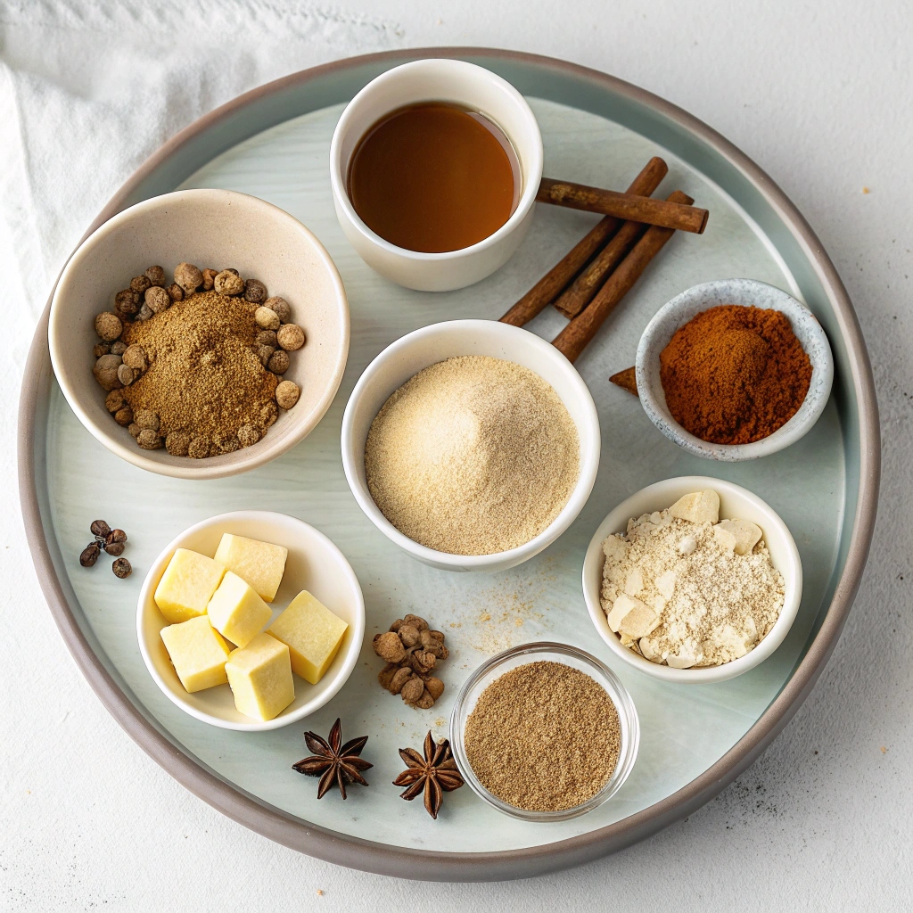 Chai Spice Buttercream Ingredients